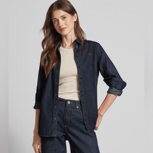 NWT Ralph Lauren Dark Blue Denim Button Down